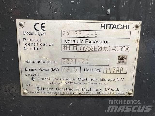 Hitachi ZX 135 US-6 Excavadoras de cadenas