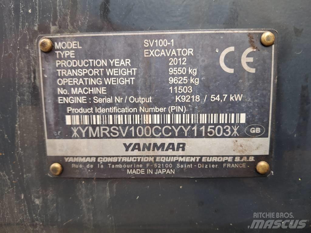Yanmar SV 100-1 Excavadoras 7t - 12t