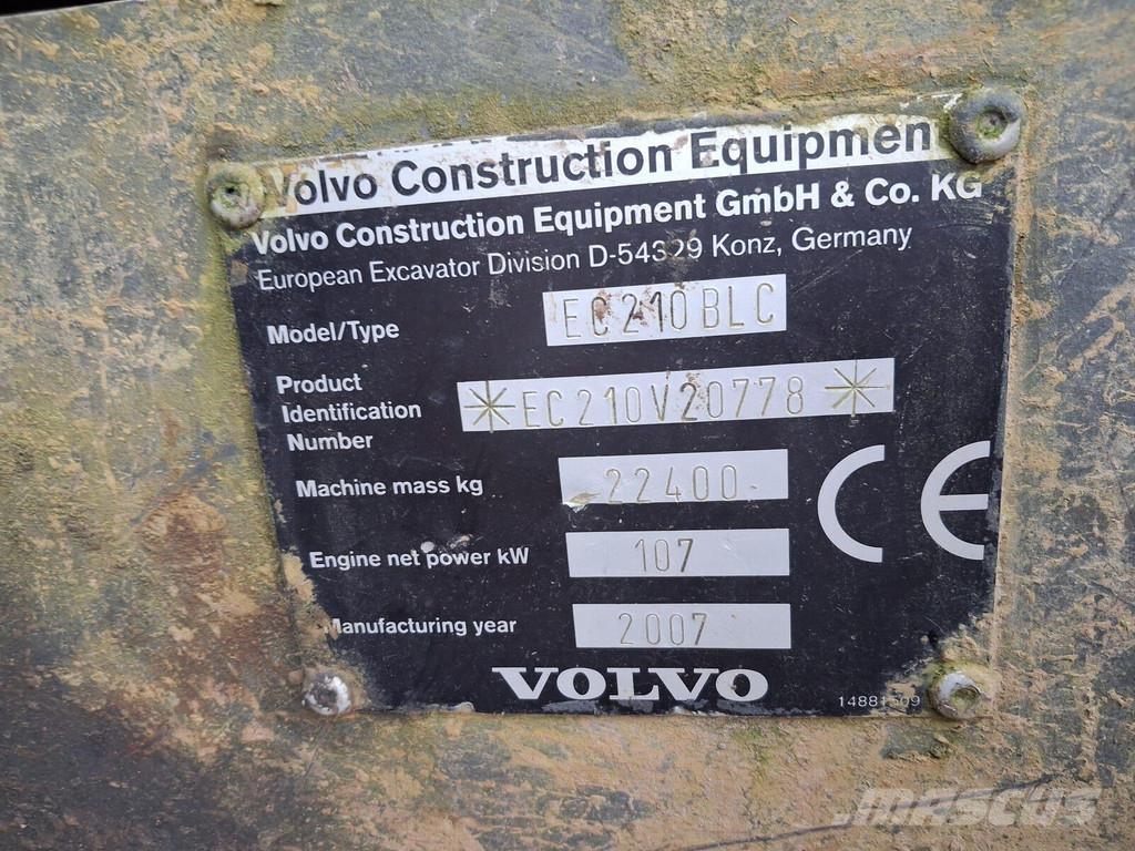 Volvo EC210 BLC Excavadoras de cadenas
