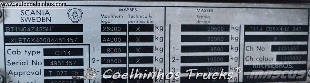 Scania T114 C 340 Camiones bañeras basculantes o volquetes