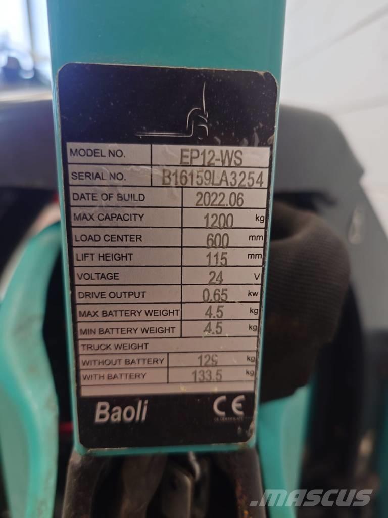 Baoli EP 12 Li-ION Transpaletas Electricas