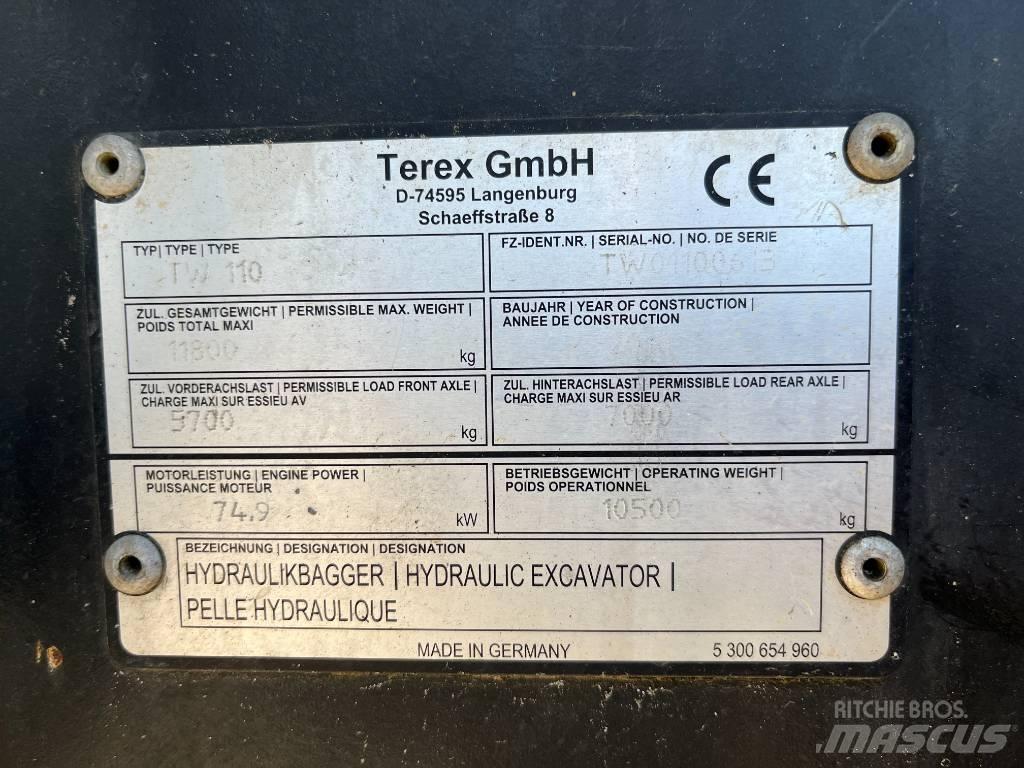 Terex TW 110 Excavadoras de ruedas