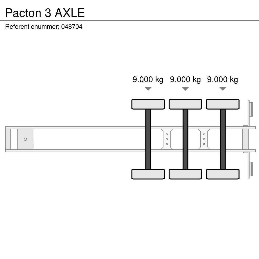 Pacton 3 AXLE Semirremolques portacontenedores