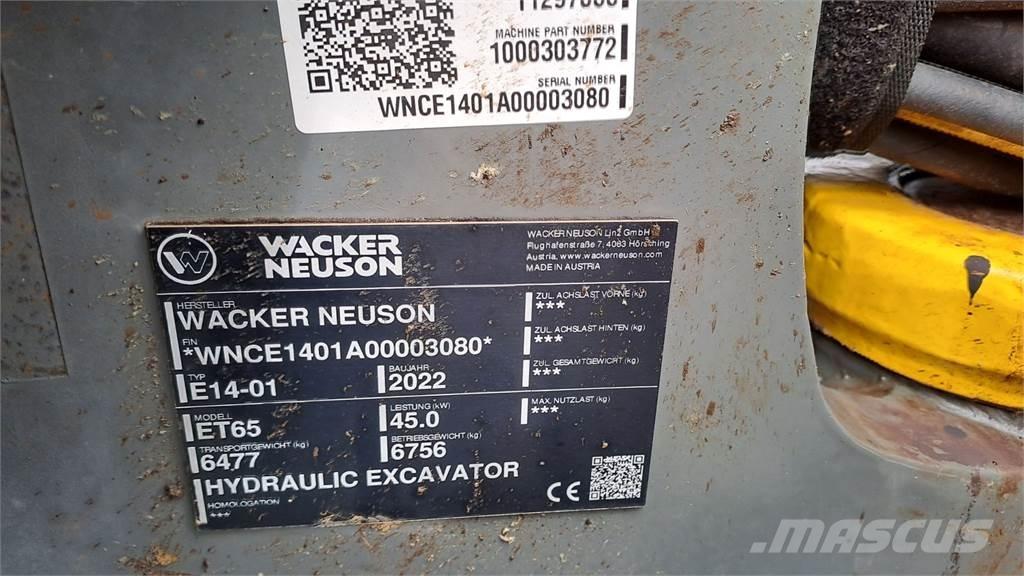 Wacker Neuson ET65 Excavadoras de cadenas