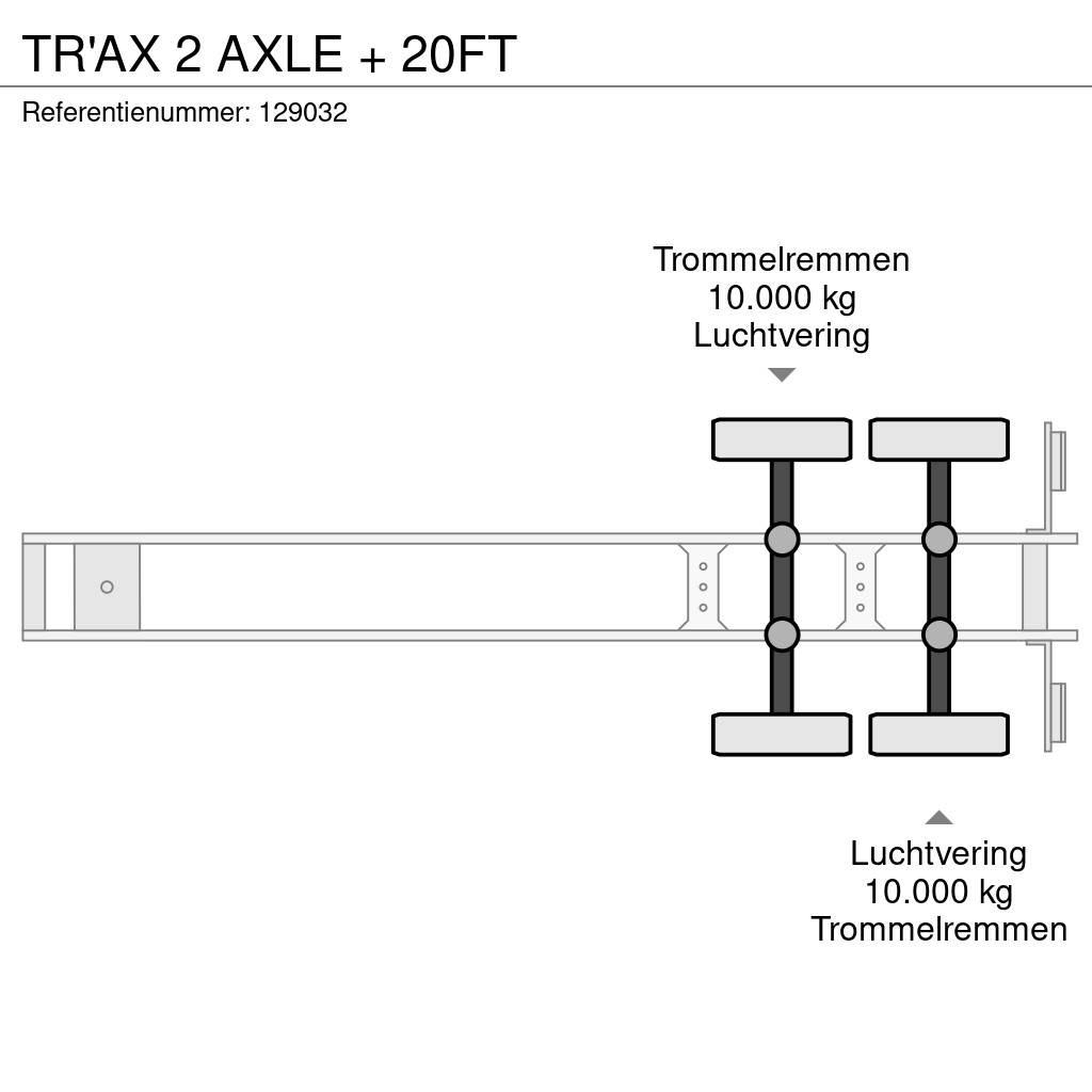  TR'AX 2 AXLE + 20FT Semirremolques portacontenedores