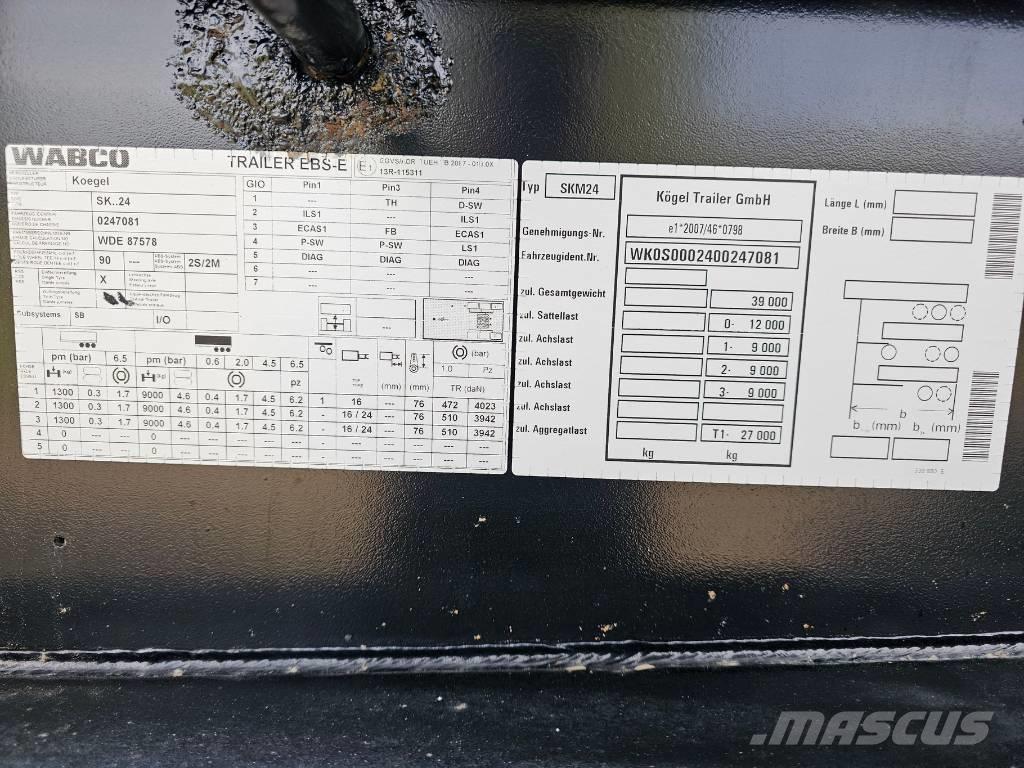 Kögel SKM24 Semirremolques bañera