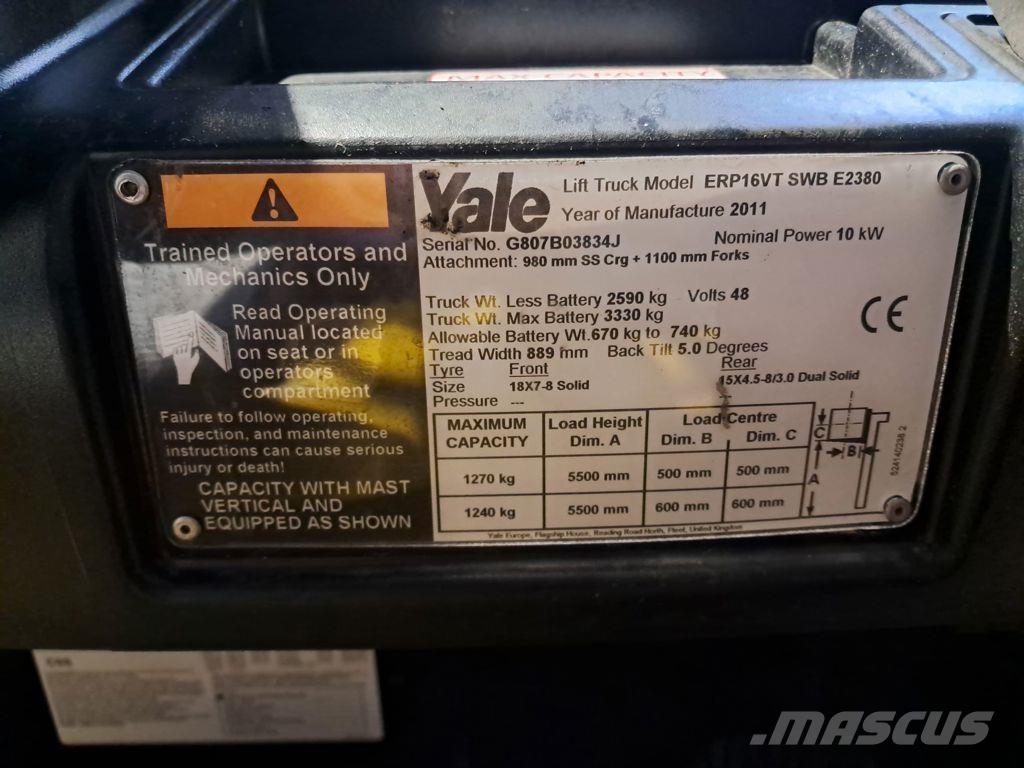 Yale ERP16VT Carretillas de horquilla eléctrica