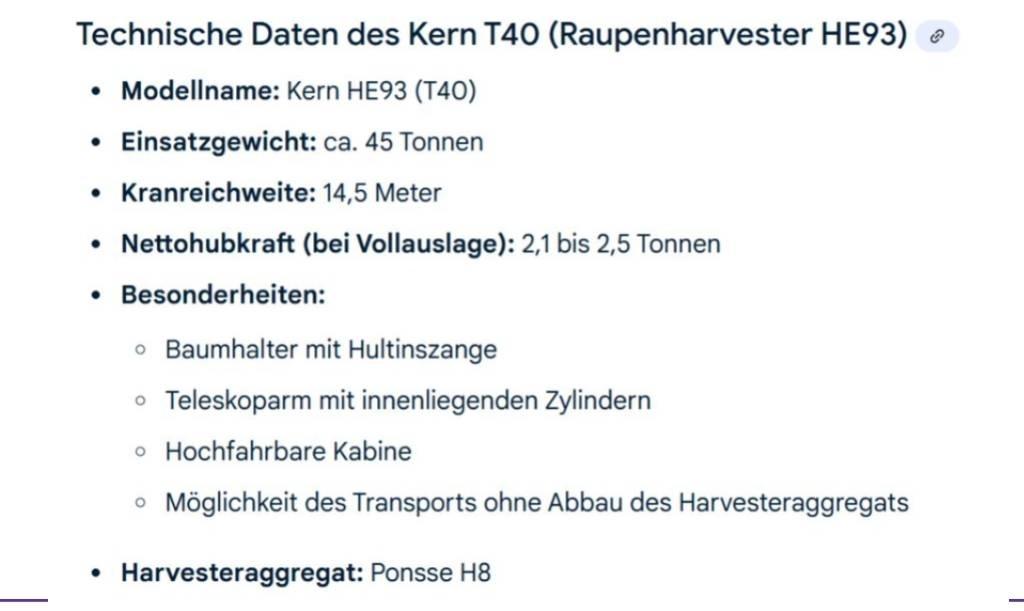 Kern T40 Cosechadoras