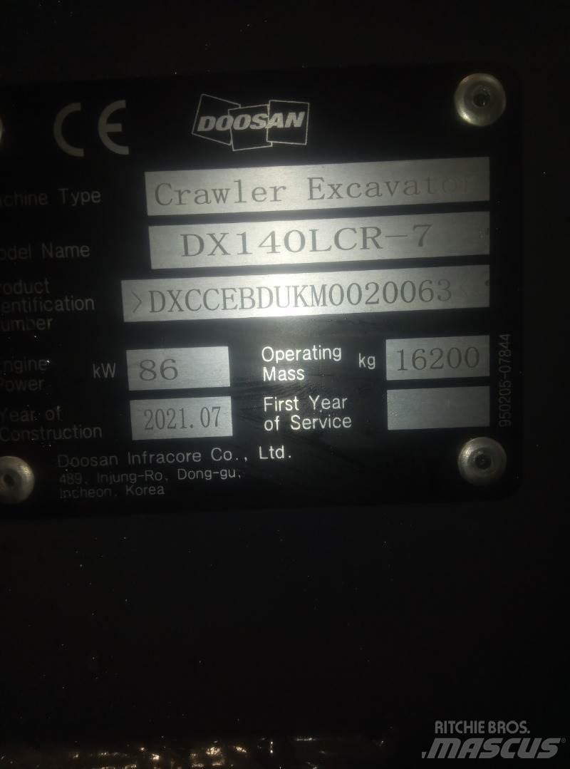Doosan DX140LCR-7 Excavadoras de cadenas