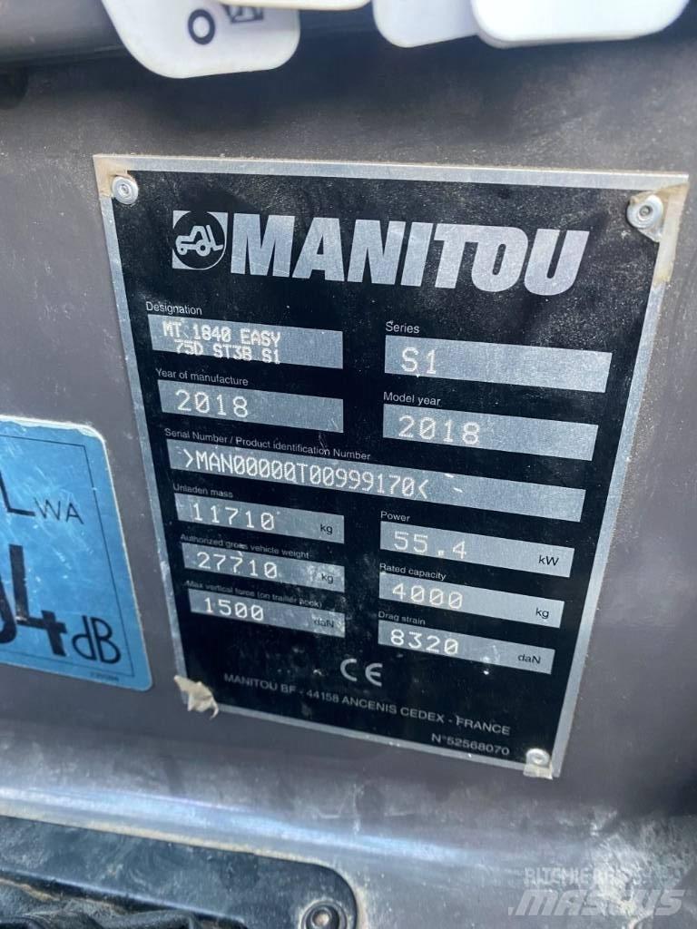Manitou MT 1840 Carretillas telescópicas