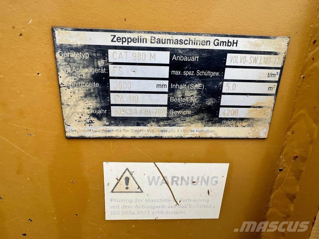 CAT 980M Cargadoras sobre ruedas