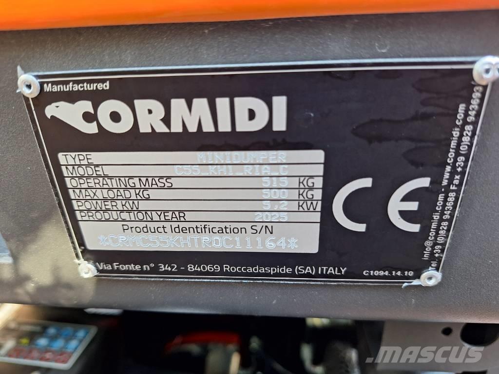 Cormidi C60 and C55 Dúmpers sobre orugas