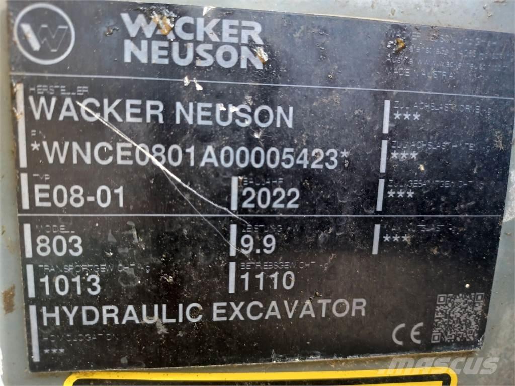 Wacker Neuson 803 Excavadoras de cadenas