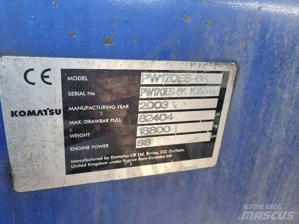 Komatsu PW 170 ES - 6K Excavadoras de ruedas