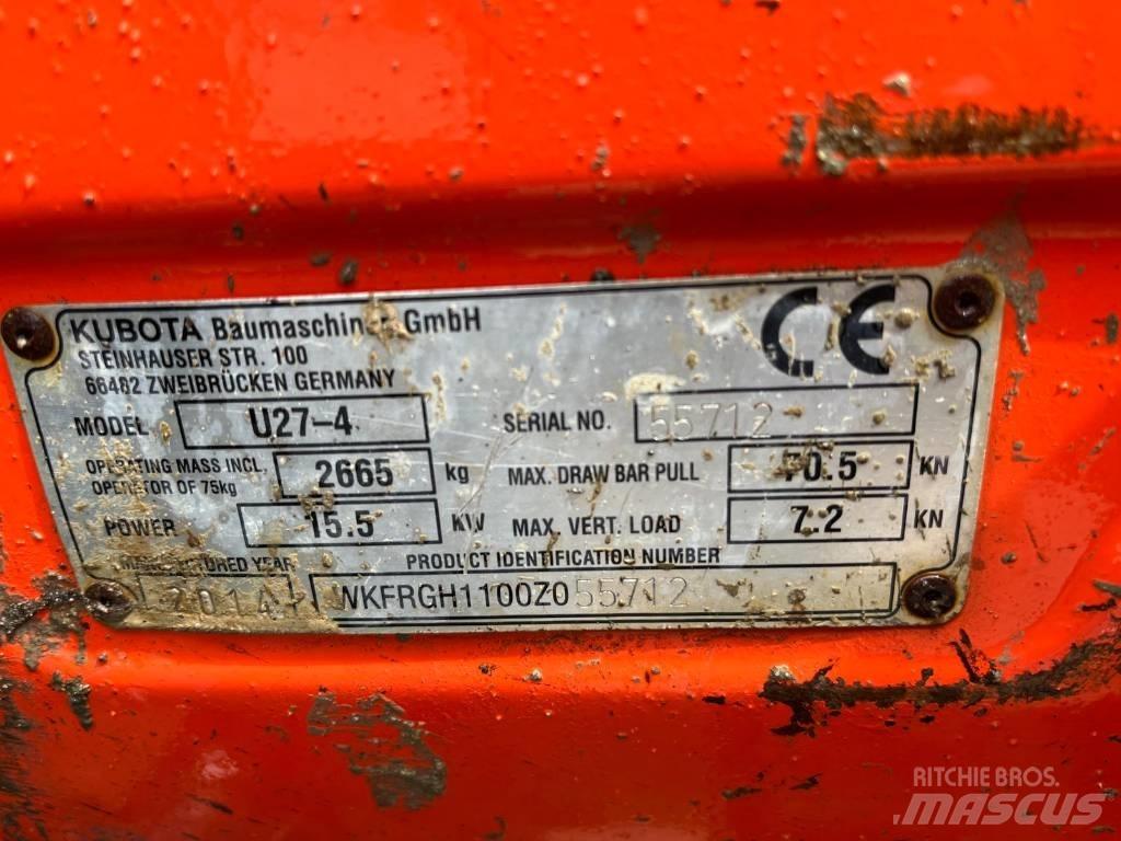 Kubota U 27-4 Mini excavadoras < 7t
