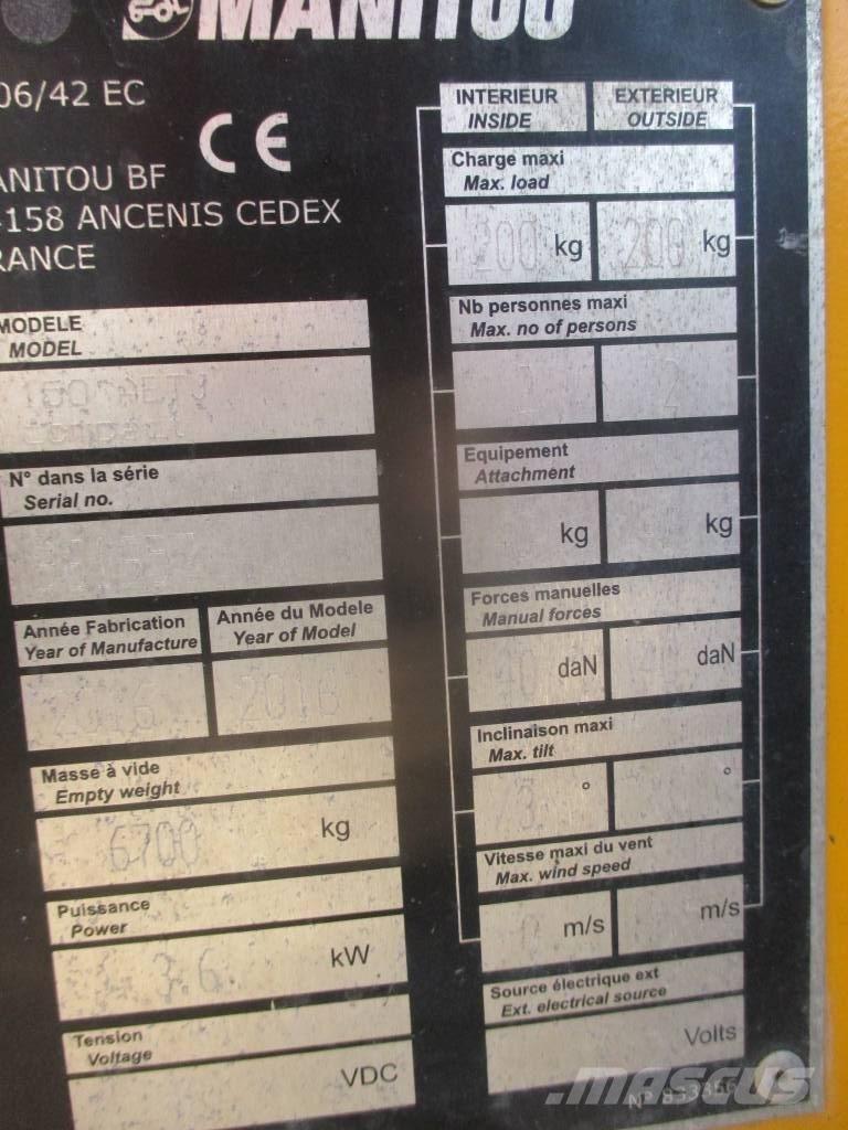 Manitou 150 AET JC Plataforma de trabajo articulada