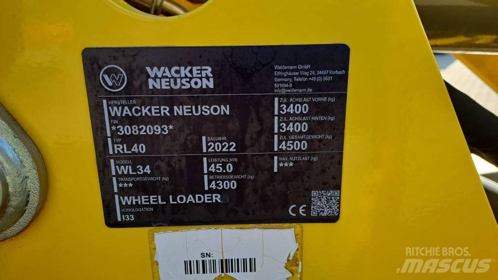 Wacker Neuson WL34 Cargadoras sobre ruedas
