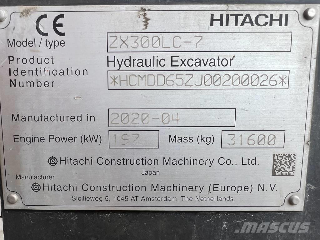 Hitachi ZX 300 LC-7 Excavadoras de cadenas