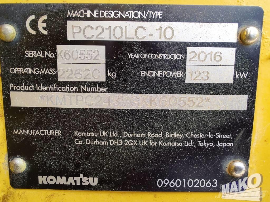 Komatsu PC 210 LC-10 Excavadoras de cadenas