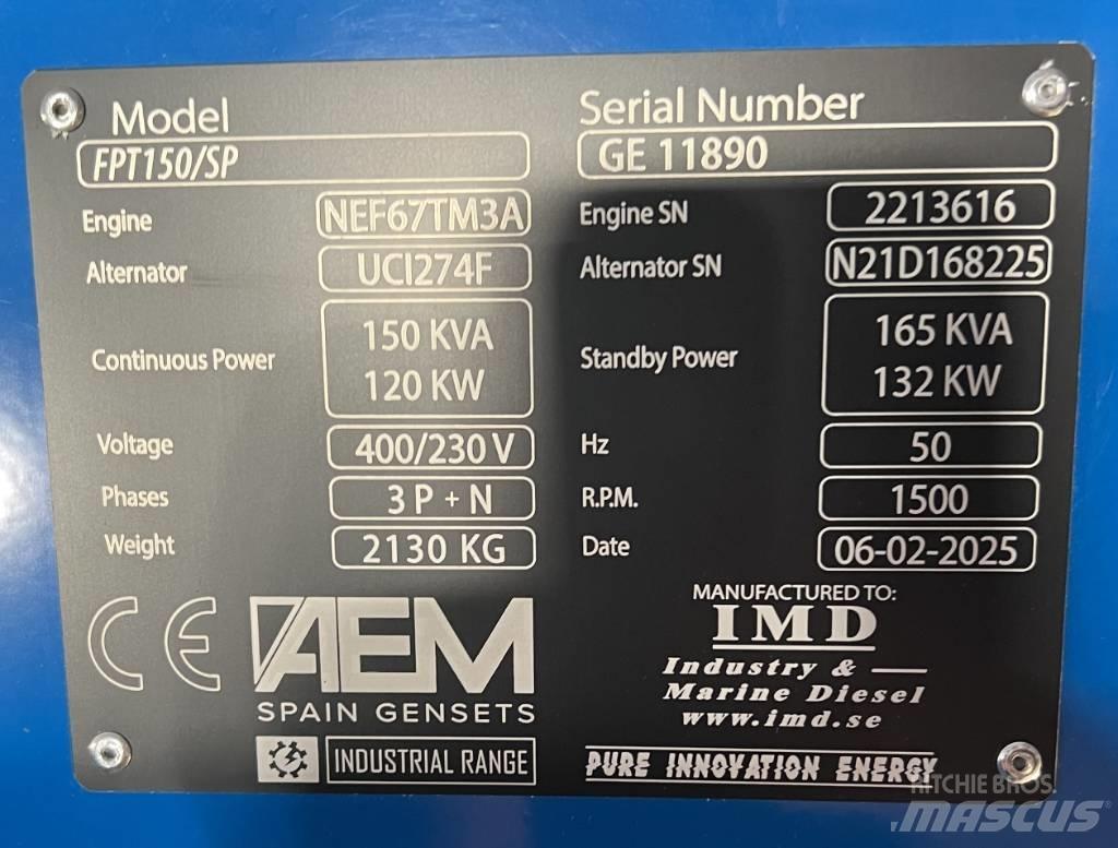  FPT 150/SP Generadores diesel
