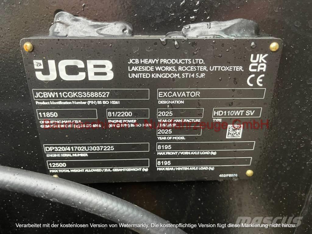 JCB Hydradig 110W Excavadoras de ruedas