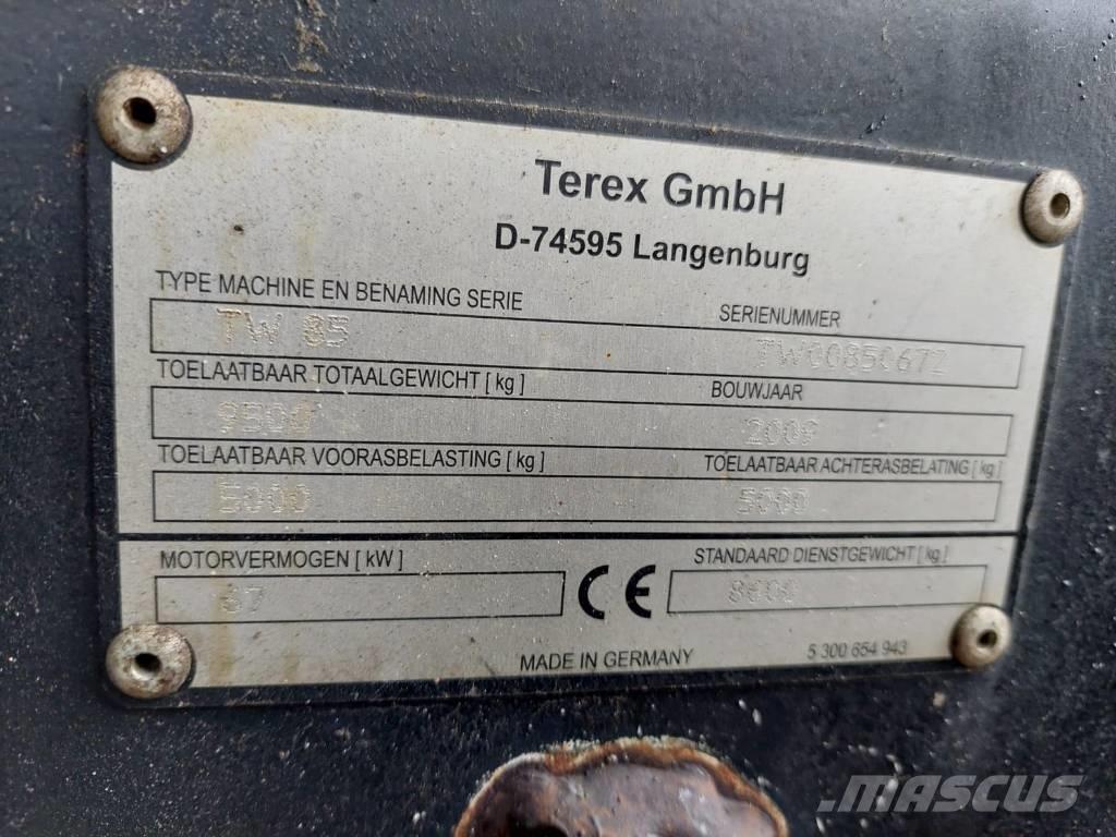 Terex TW 85 Excavadoras de ruedas