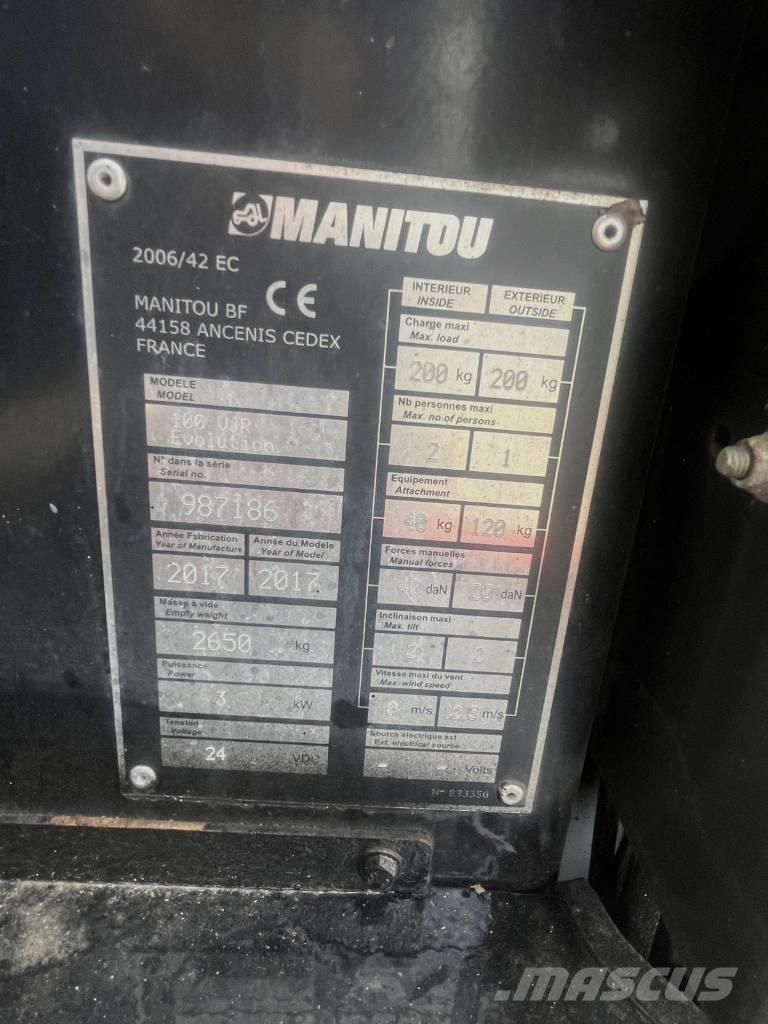 Manitou 100 VJR Ascensores de personal y montacargas de acceso