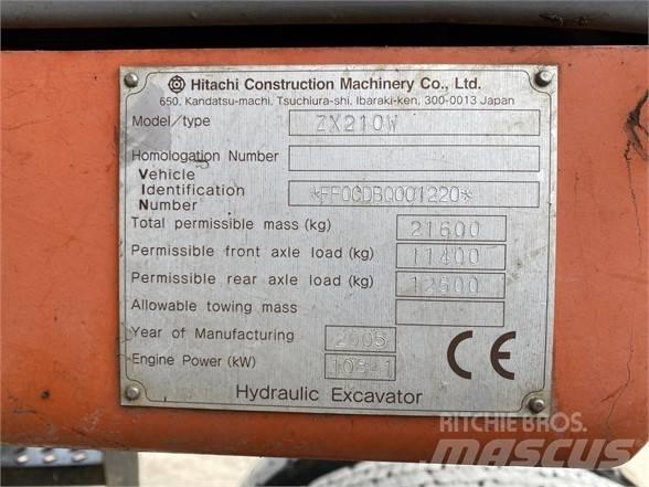 Hitachi ZX 210 W Excavadoras de ruedas