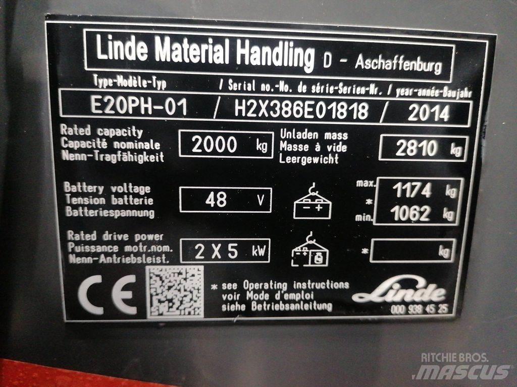 Linde E20PH-01 Carretillas de horquilla eléctrica