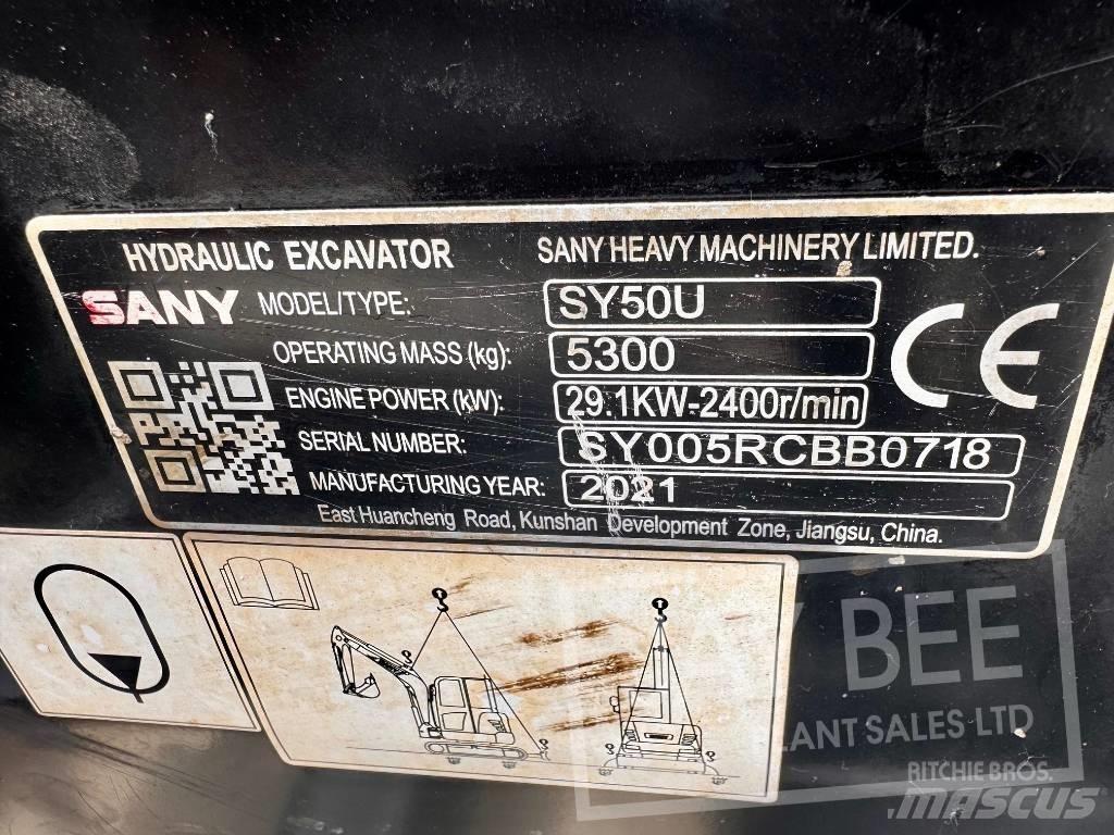 Sany SY 50 U Mini excavadoras < 7t