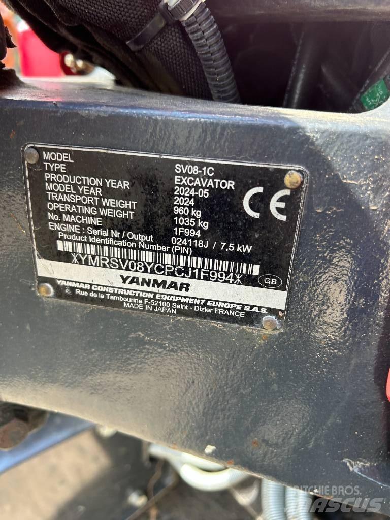 Yanmar SV08-1C Mini excavadoras < 7t