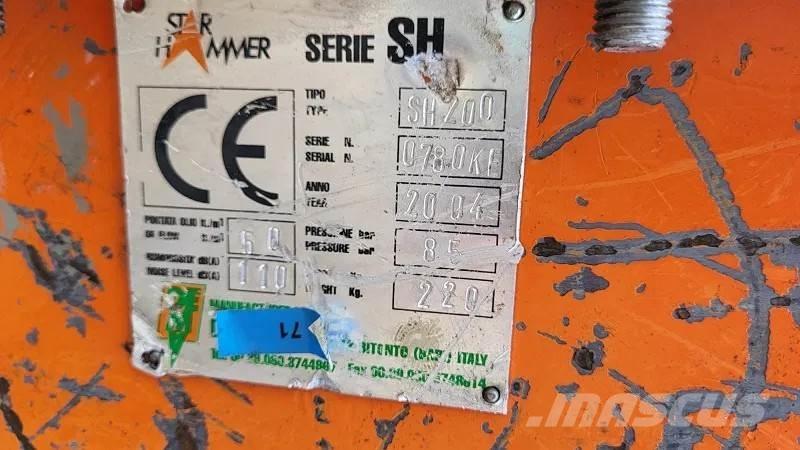 Star Hammer sh200 Martillos hidráulicos