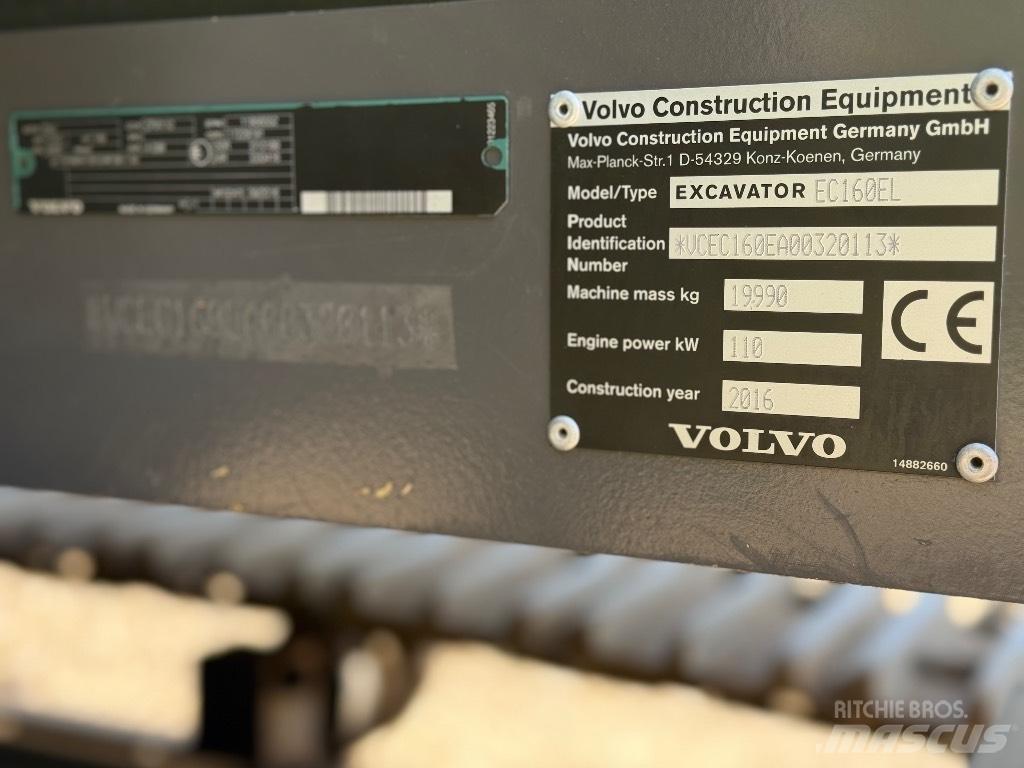 Volvo EC 160 EL Excavadoras de cadenas
