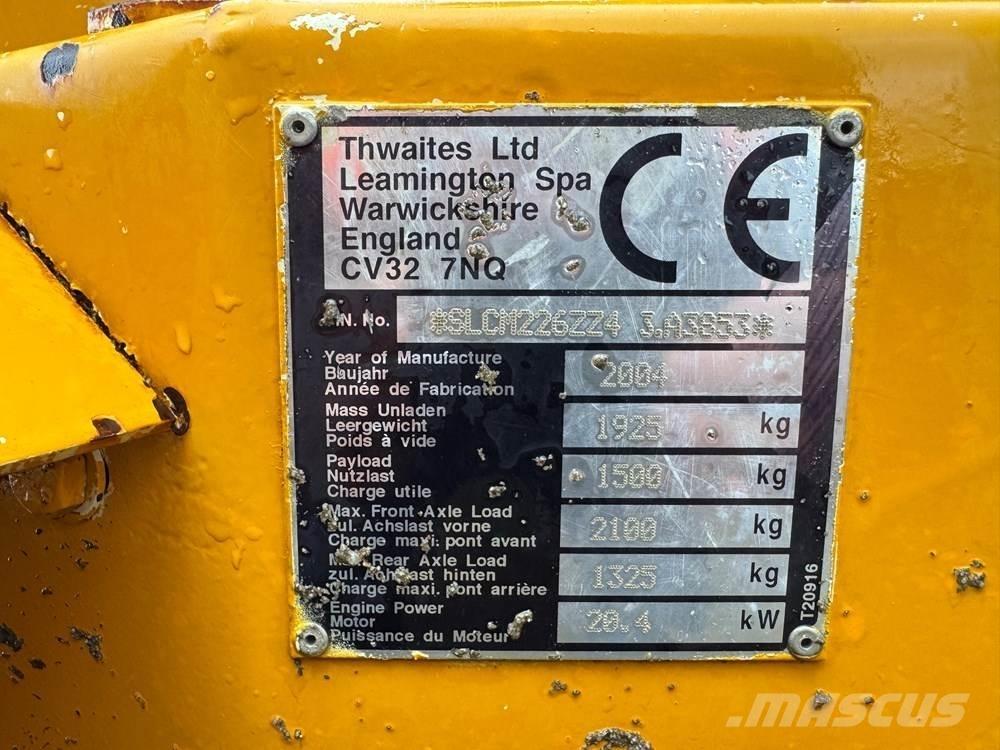 Thwaites 1T HT ST Dúmpers de obra