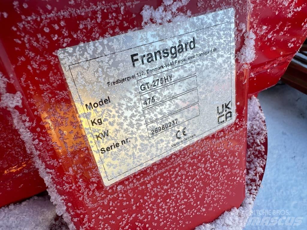 Fransgård GT 275 HY Láminas y cuñas quitanieves
