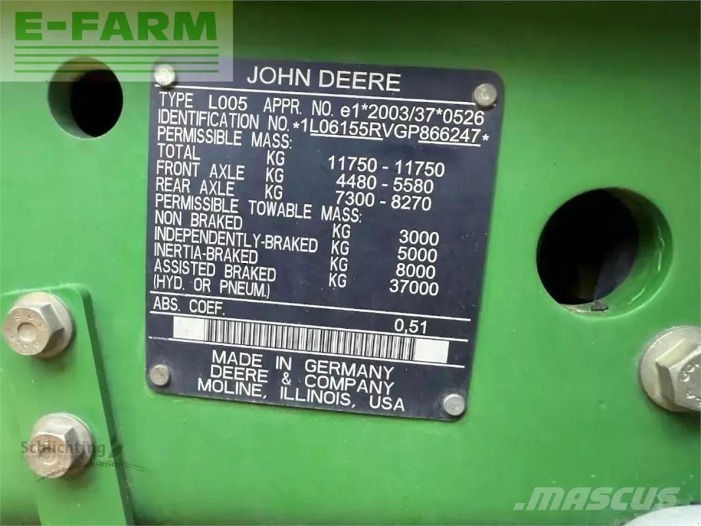 John Deere 6155r Tractores
