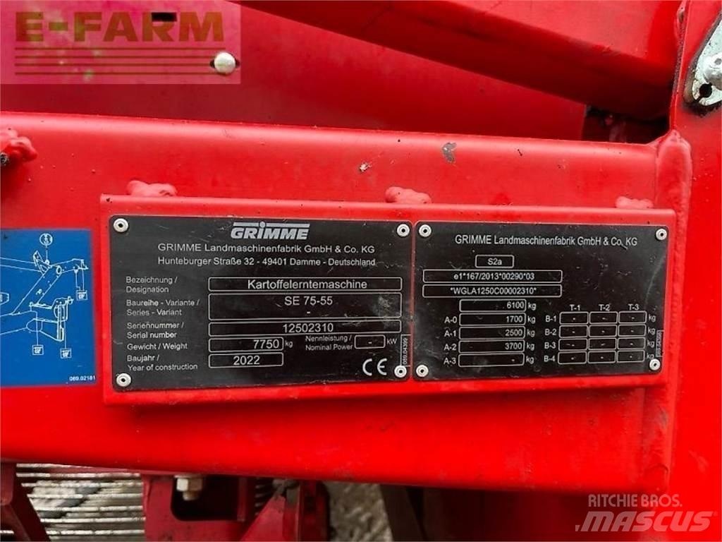 Grimme se 75-55 sb Cosechadoras y excavadoras para patata