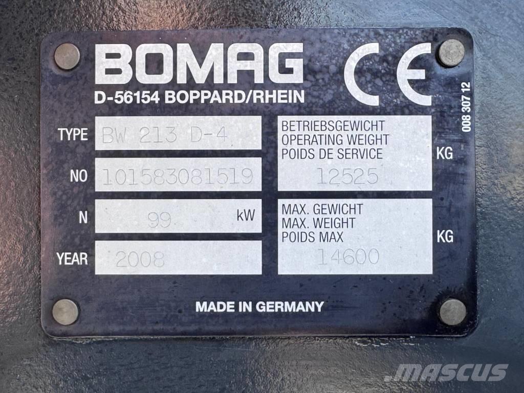 Bomag BW 213 D-4 Rodillos de un solo tambor