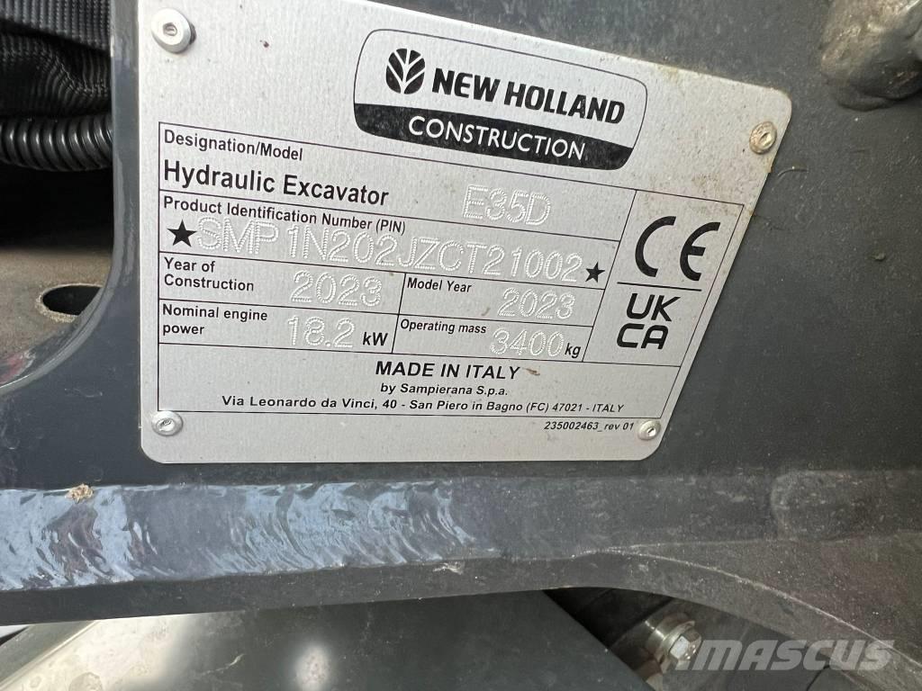 New Holland E 35 D Mini excavadoras < 7t