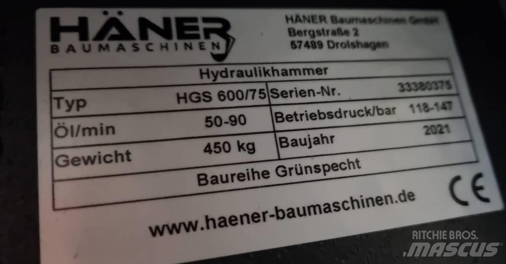 Häner HGS 600/75 Martillos hidráulicos