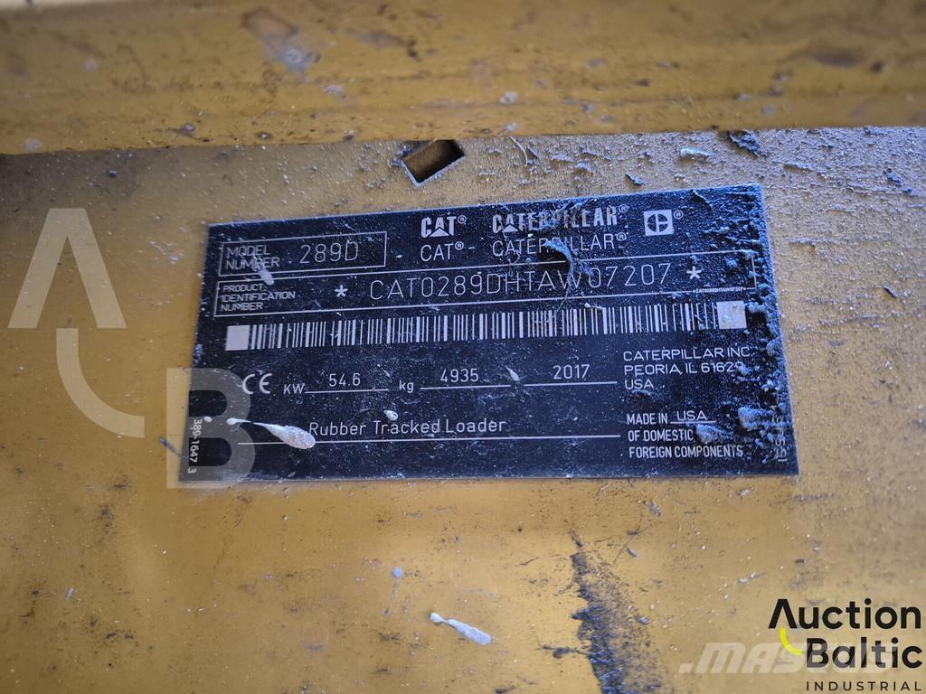 CAT 289 D Cargadoras sobre orugas