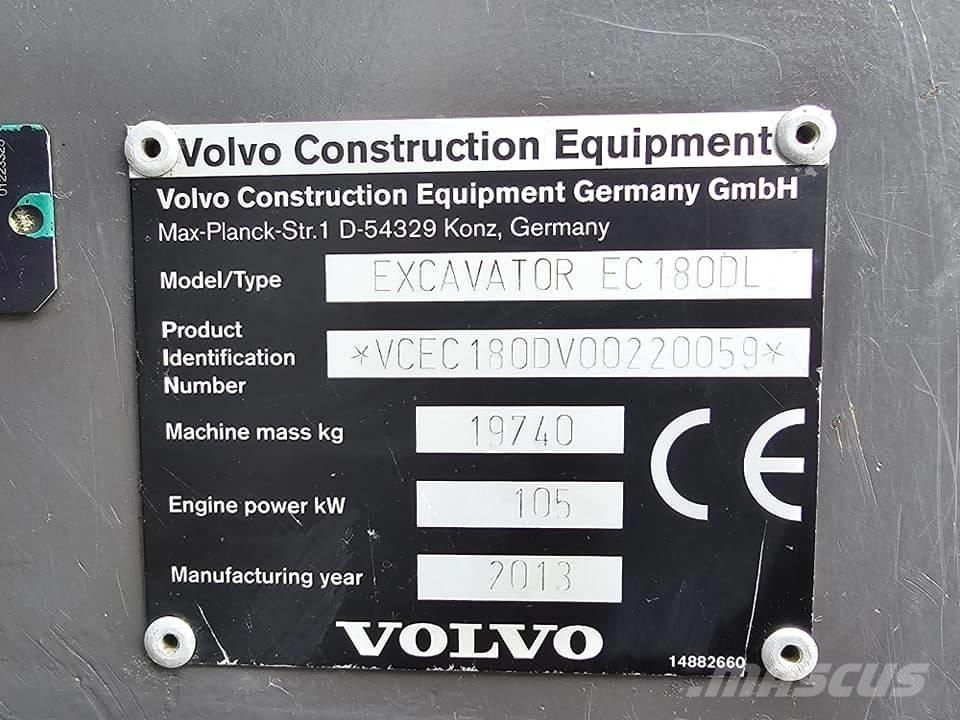 Volvo EC 180 C L Excavadoras de cadenas