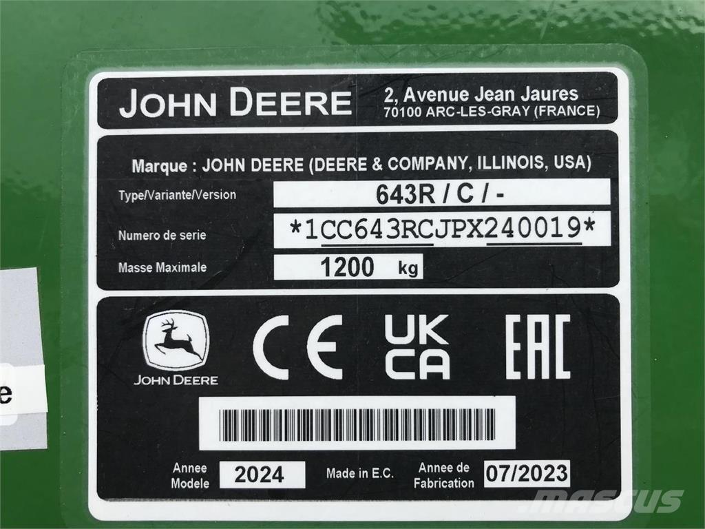 John Deere 6R 110 Tractores