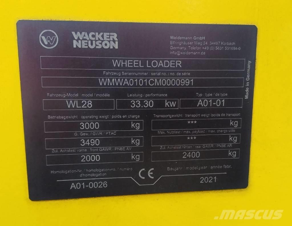 Wacker Neuson WL 28 Cargadoras sobre ruedas