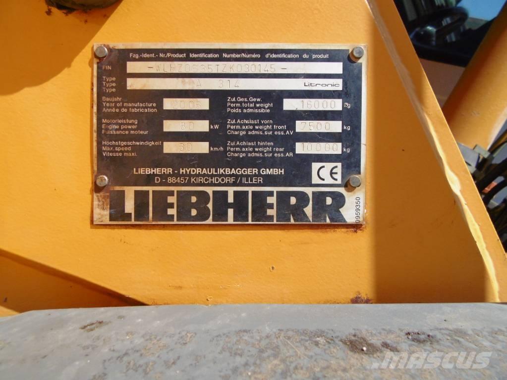 Liebherr A314 Excavadoras de ruedas