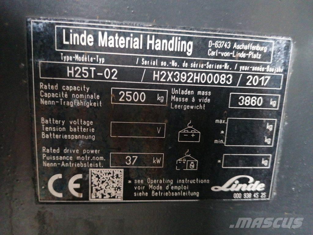 Linde H25T-01 Carretillas LPG