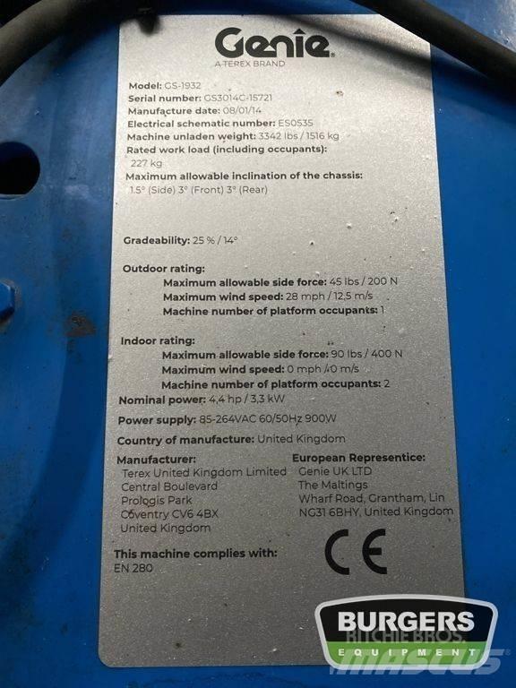 Genie GS1932 Plataformas tijera