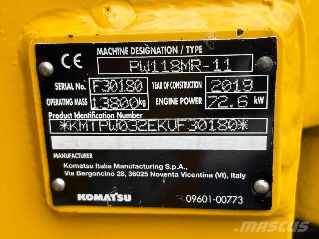 Komatsu PW118-11 Excavadoras de ruedas