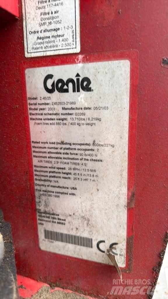 Genie Z 45 Plataforma de trabajo articulada