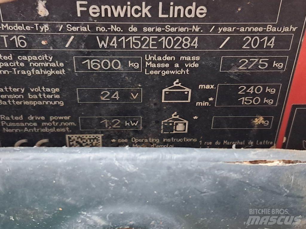 Linde T16 Transpaletas Electricas